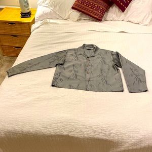 Chicos design 100% silk jacket (Size: 1)
